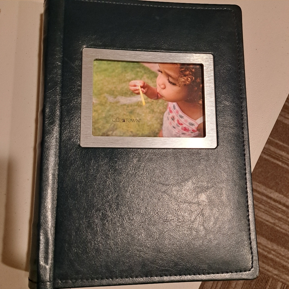 Old Town Bonded Leather Photo Album - Navy